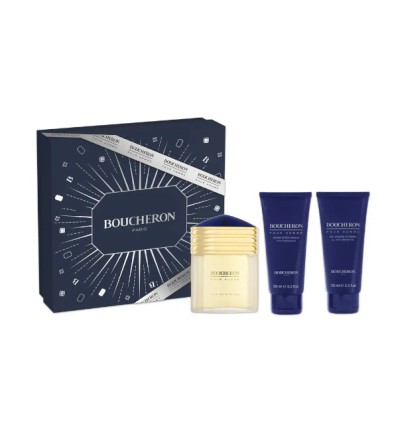 BOUCHERON POUR HOMME EDP 100 ML + AFTER SHAVE BALM 100 ML + SHOWER GEL 100 ML SET