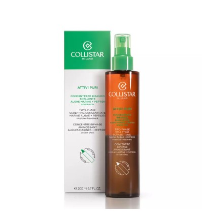 COLLISTAR ATTIVI PURI BIPHASE SCULPTING CONCENTRATE ALGAE MARINE + PEPTIDES INTENSIVE TRATMENT 200 ML